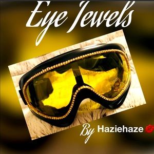 Blinged out ski goggles